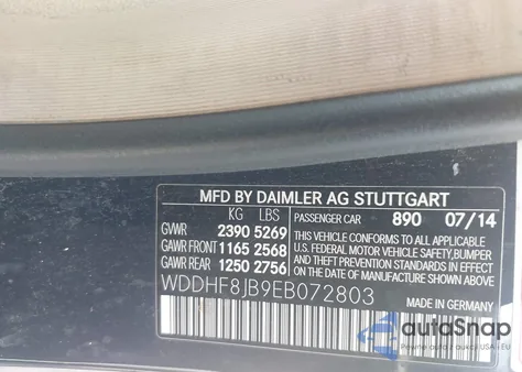 2014 Mercedes-Benz E 350 4Matic z USA, uszkodzony, nr VIN WDDHF8JB9EB072803